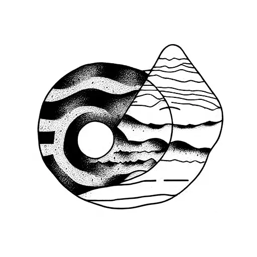 geological tattoo design idea