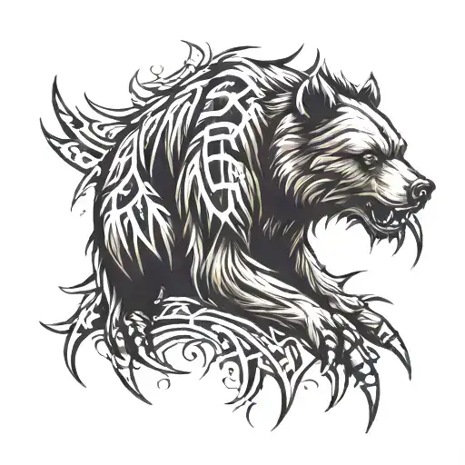 bear claw marks tearing on shoulder tattoo tattoo design idea