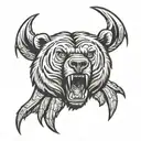 bear claw marks tattoo design idea