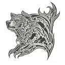 bear claw marks tattoo design idea