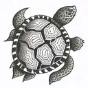 turtle shell tiles  tattoo design idea