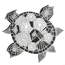 turtle shell tiles  tattoo design idea