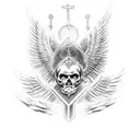 Saint Archangel Michael tattoo design idea