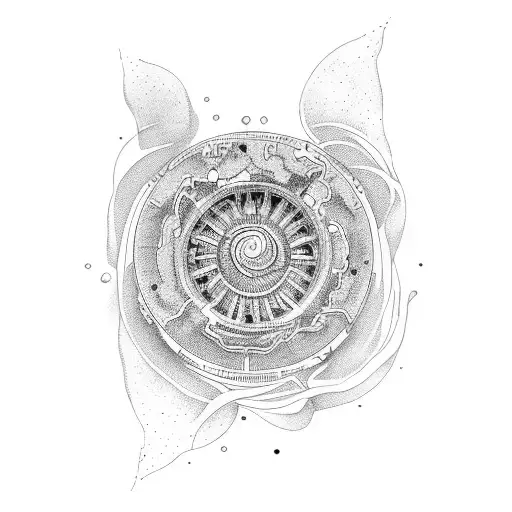 whirlpool tattoo design idea