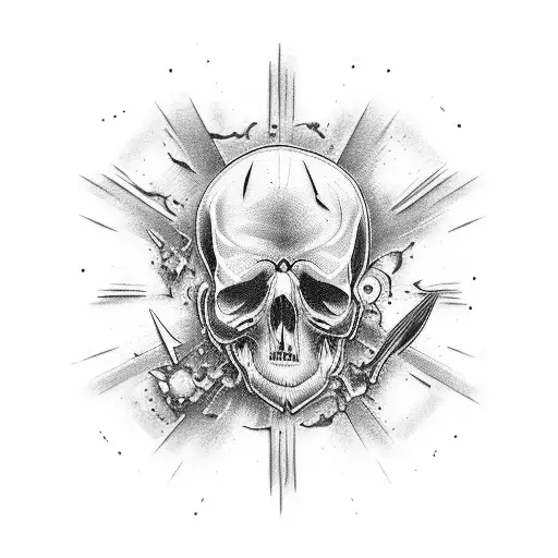 you talk of the pain like it's all alright But I know that you feel like a piece of you's dead inside tattoo design idea