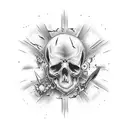 you talk of the pain like it's all alright But I know that you feel like a piece of you's dead inside tattoo design idea