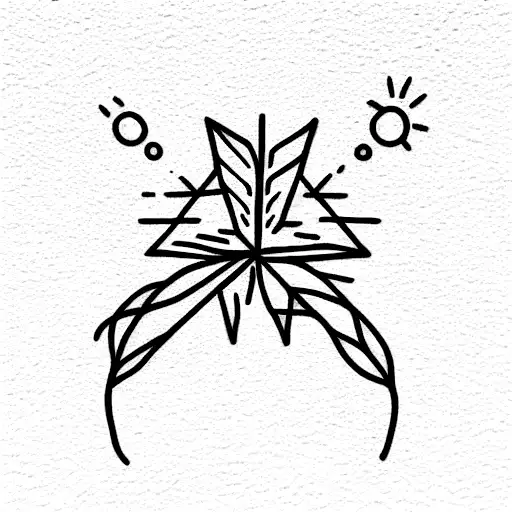 crochet tattoo design idea