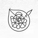 crochet tattoo design idea