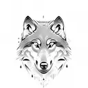 wolf eagle tattoo design idea