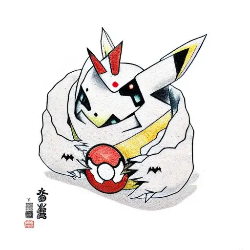 Pokémon mimikyu tattoo design idea