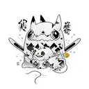 Pokémon mimikyu tattoo design idea