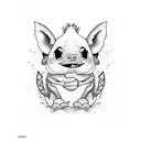Stitch no mar tattoo design idea