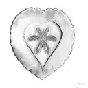 a heart shaped sand dollar tattoo design idea