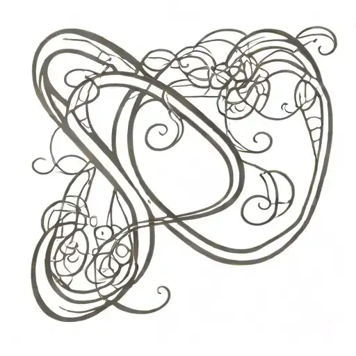 Infinity symbol with one side of infinity should be number 10 and other side mic  tattoo design idea