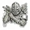 MF DOOM tattoo design idea