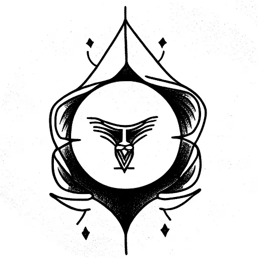 aguila, ojo anubis tattoo design idea