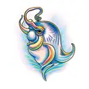 flamboyant cuttlefish tattoo design idea