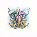 flamboyant cuttlefish tattoo design idea