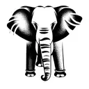 Elephant tattoo design idea