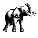 Elephant tattoo design idea