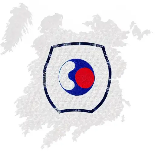 south Korean flag  tattoo design idea