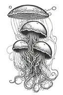 jelly fish tattoo design idea
