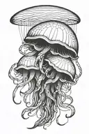 jelly fish tattoo design idea
