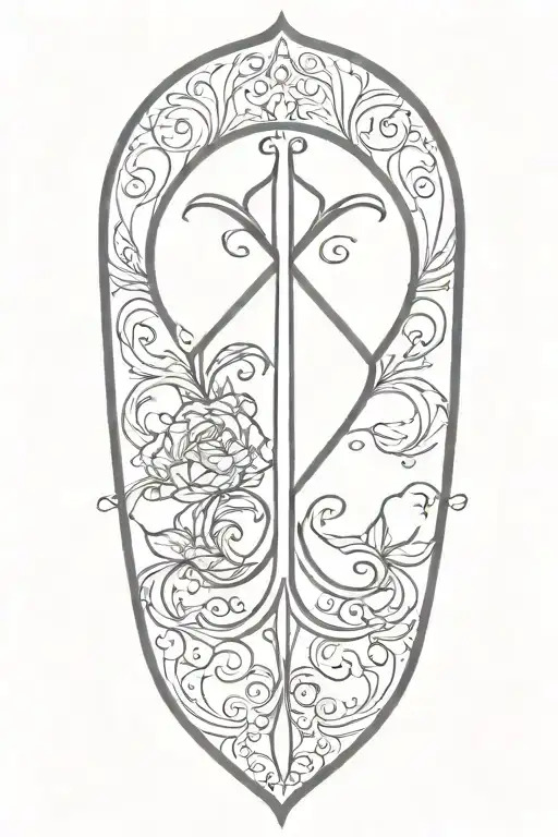 spade symbol tattoo design idea
