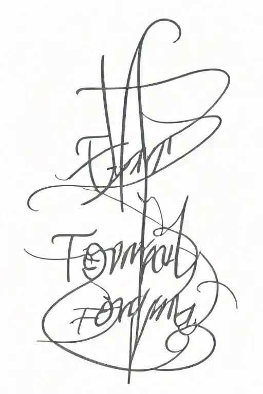 the name tommy in calligraphy font spinal tattoo   tattoo design idea