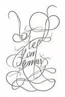the name tommy in calligraphy font spinal tattoo   tattoo design idea