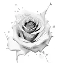 rose mom rip tattoo design idea