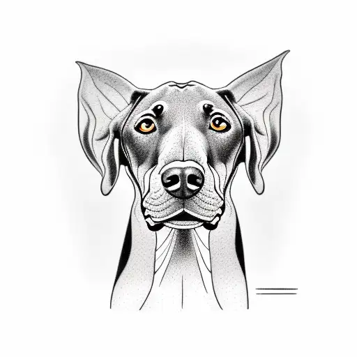 doberman tattoo design idea