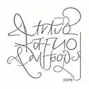 text written tattoo design idea