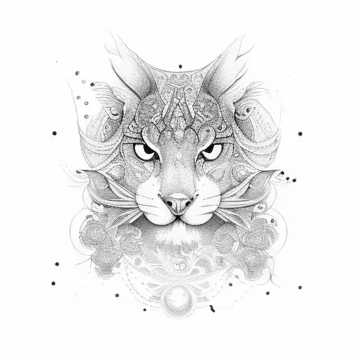 joint trippy tattoo design idea