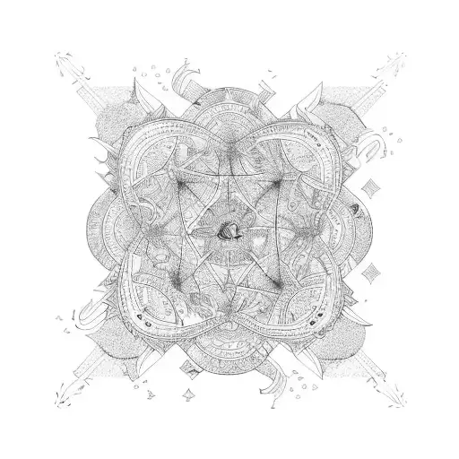 map the path to paradise is through hell tattoo design idea