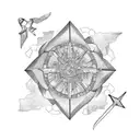 map the path to paradise is through hell tattoo design idea