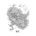 map the path to paradise through hell tattoo design idea