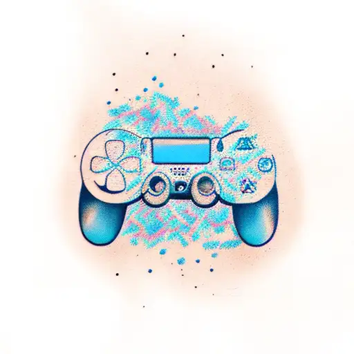 playstation 4 controller tattoo design idea