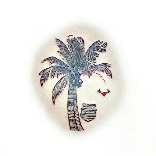 Palm Tree tattoo design idea