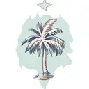 Palm Tree tattoo design idea