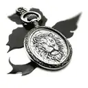 pocket watch, compass, lion head  tattoo design idea