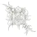 Everything happens for a reason tattoo design idea