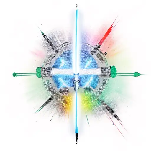lightsaber tattoo design idea