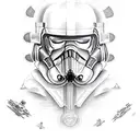star wars luke skywalker tattoo design idea