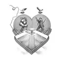 A man’s heart diviseth his way, but the lord directeth his steps proverbs 16:9 tattoo design idea