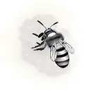 bee in a bee hive tattoo design idea
