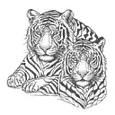 TIGRE ET TIGRESSE   tattoo design idea