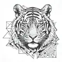 TIGRE ET TIGRESSE   tattoo design idea