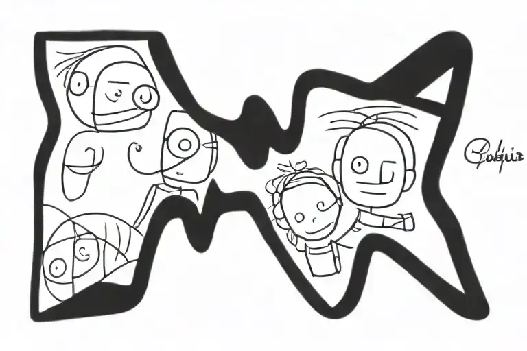 Danny Peggy Ken Maggie Joel Valerie akira charis tattoo design idea