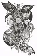 Coldplay fix you tattoo design idea